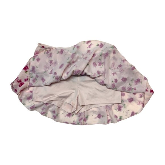 G EDITION - Pink Floral Tiered Mini Skort - Picture 2 of 3